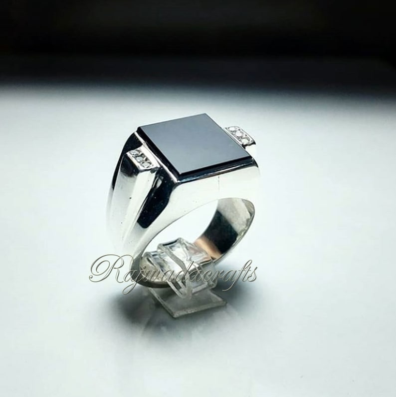 Signet Ring onyx signet Black onyx wedding ring 925 silver ring men Black onyx Ring Men Signet Ring For Men Onyx Engagement Ring Ring
