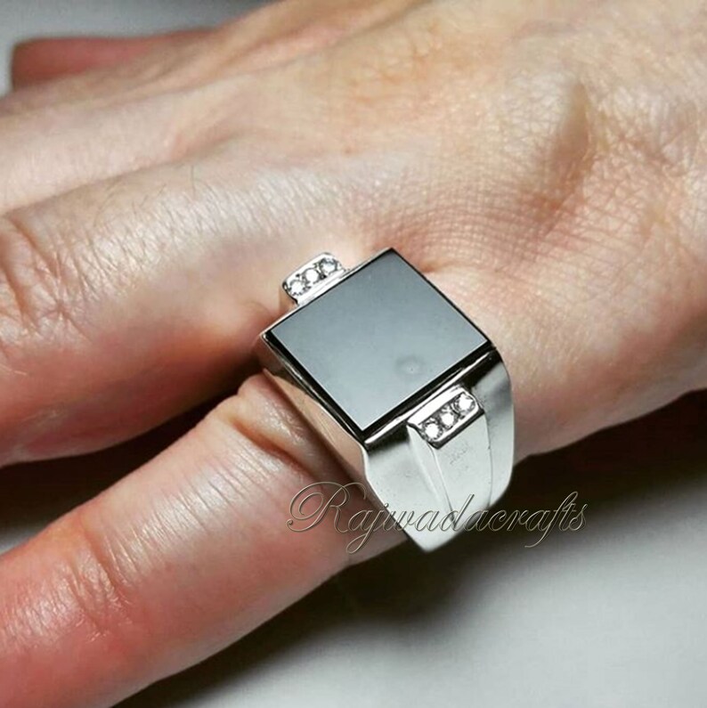 Signet Ring onyx signet Black onyx wedding ring 925 silver ring men Black onyx Ring Men Signet Ring For Men Onyx Engagement Ring Ring