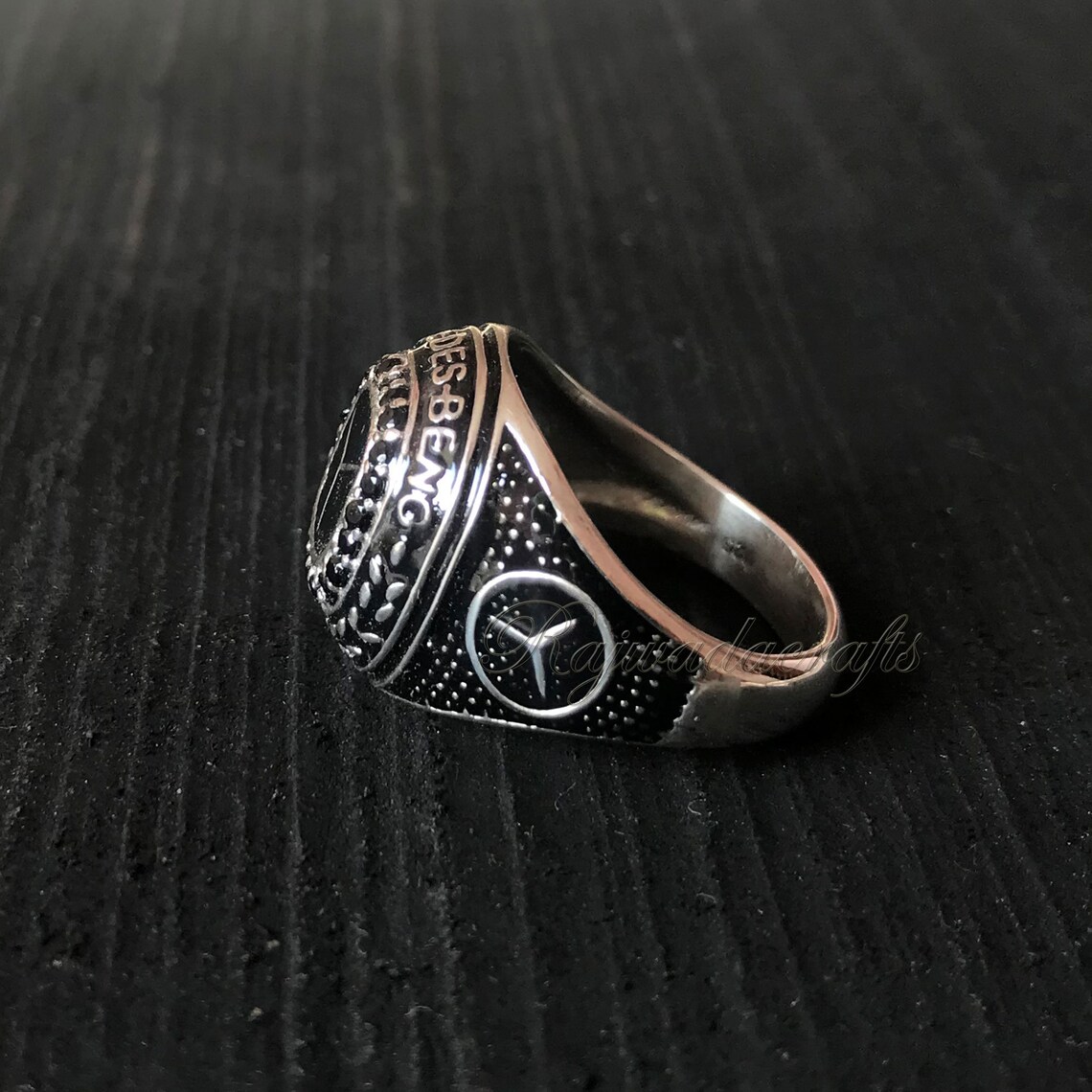 MERCEDES Benz Car 3D Ring 925 Solid Sterling Silver Unisex | Etsy