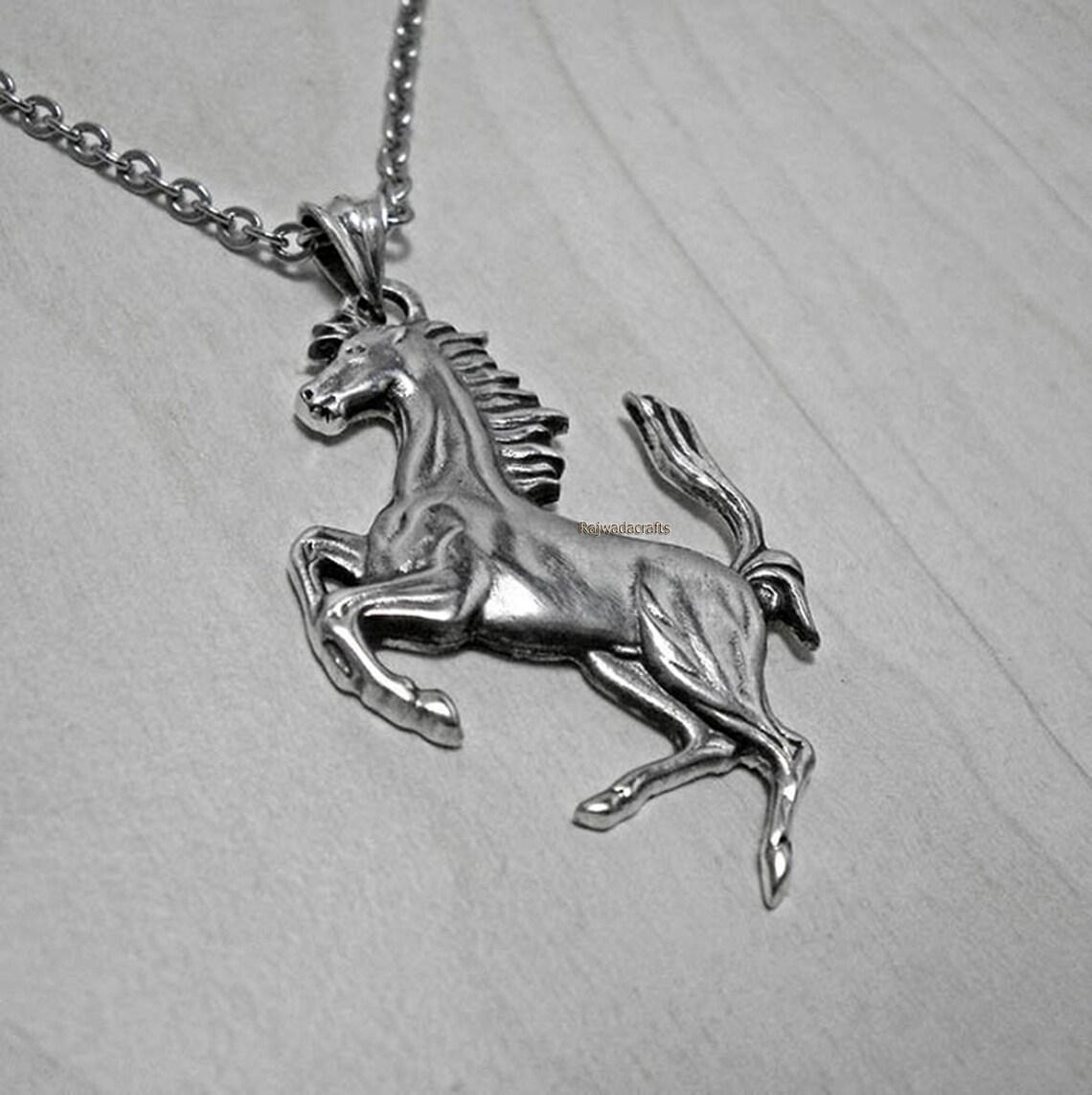 Silver Horse Sterling Silver Horse Necklace Horse Pendant Etsy