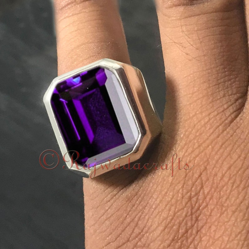 mens amethyst ring mens amethyst ring