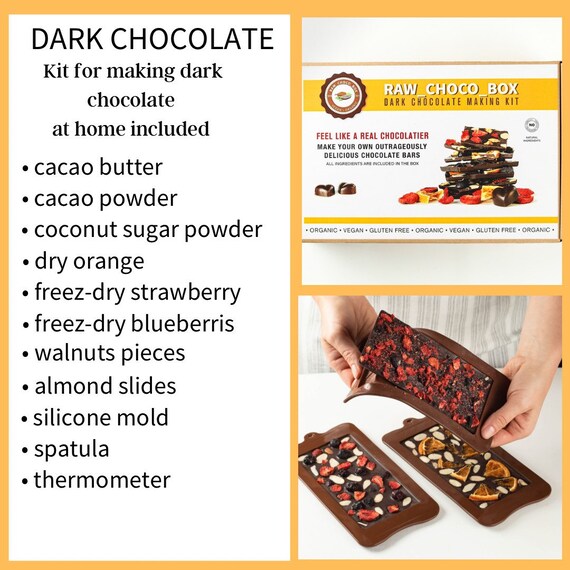 Chocolate Making Kit. Perfect Gift for Holidays DIY Kit. Fun for Kids. 