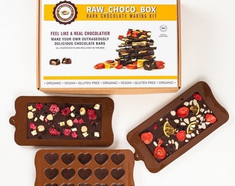 Dark chocolate making kit/ Vegan/ GMO-free/ Organic / The perfect gift for Christmas