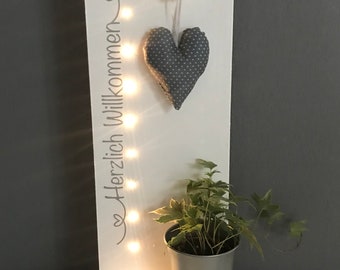 Willkommen Zuhause Schild Basteln