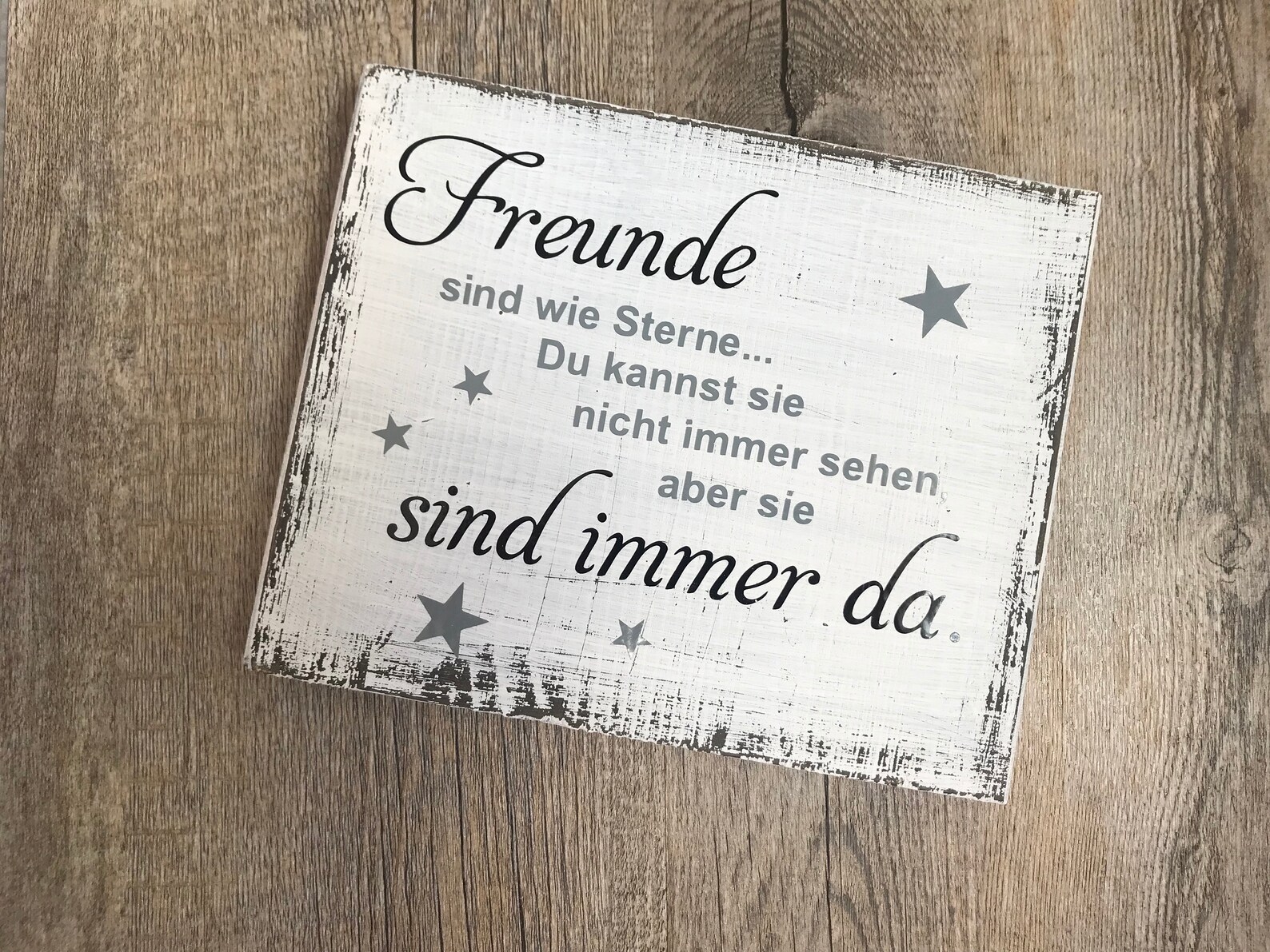 Holzschild mit Freunde Spruch Geburtstag Geschenk Vintage Etsy