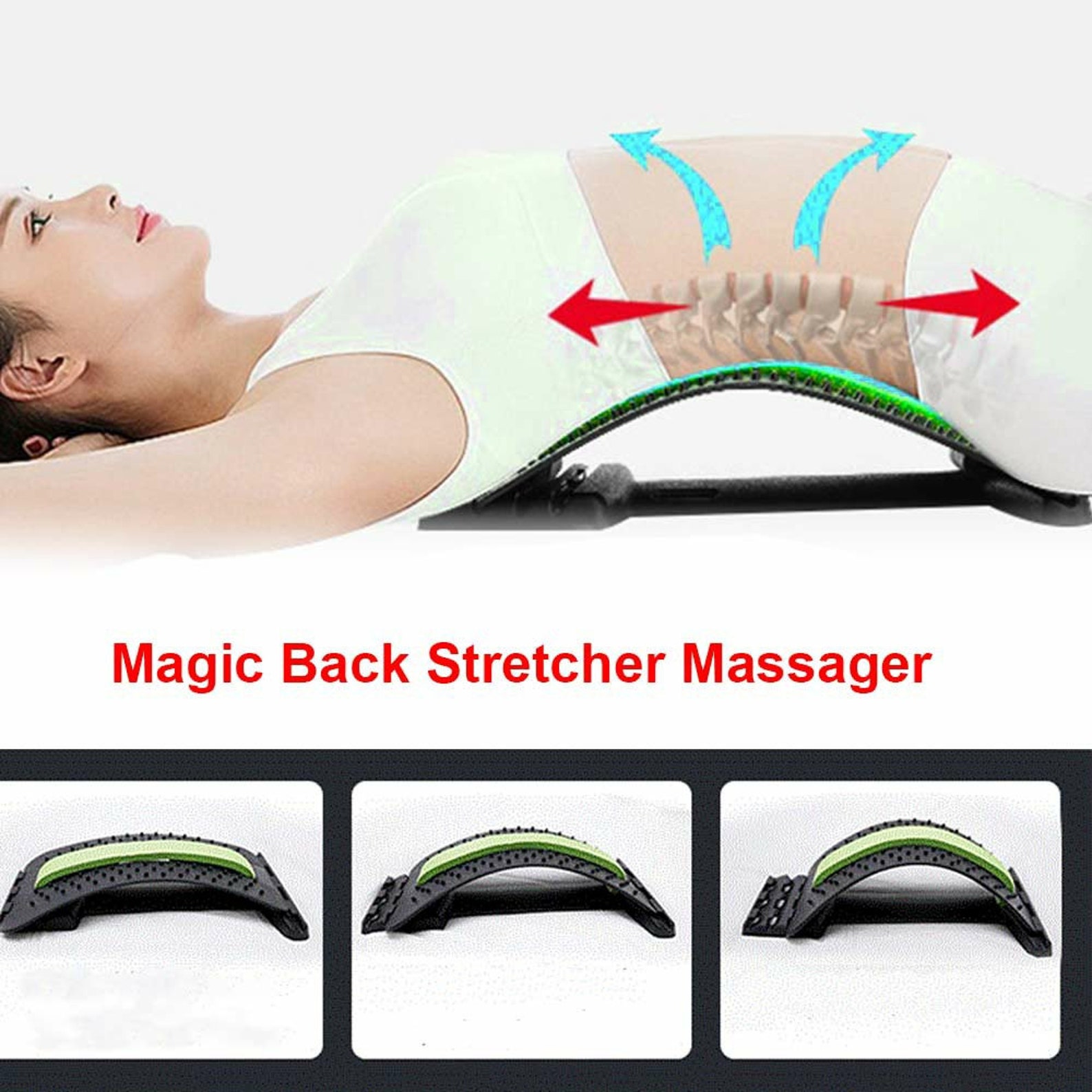 Magic Back Support Stretcher Lower Relief Lumbar Pain Back Etsy