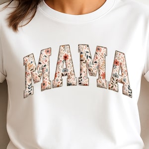 Chemise à fleurs pour maman Png, motif floral png, chemise de style tendance, design tendance par sublimation (téléchargement numérique)