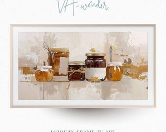 Honey and Jam Frame TV Art | Farmhouse Café Minimalist Decor (Digital Download)
