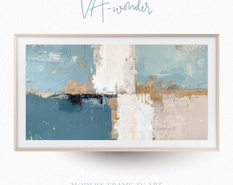 Duck Egg Blue Abstract Art | Wabi Sabi Textured Neutral Decor (Digital Download)
