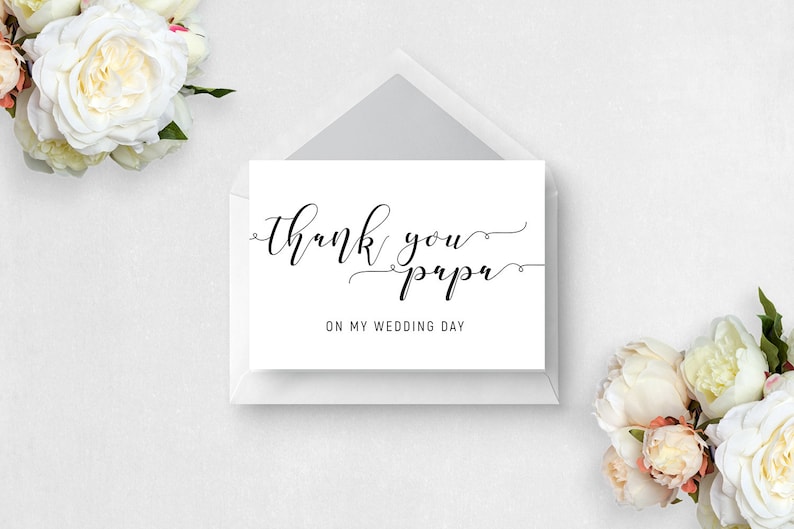 Modern Simplicity MSL101 Printable Thank you Cards Thank You to Parents Editable Card Template Set