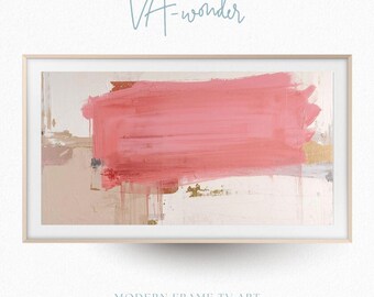 Clay Blush Abstract Frame TV Art | Wabi Sabi Pink Neutral Minimalist Decor (Digital Download)