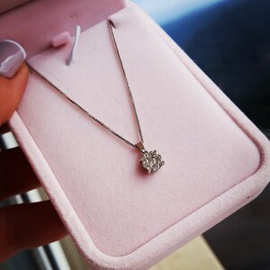 Necklace Pave Diamonds, Free Shipping