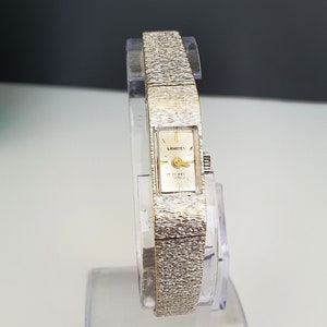 WHITE GOLD WATCH, Rare Watch, Presented Here Is A Very Rare Vintage Watch, An Exquisite 14k White Gold Collector&#39;s Timepiece,