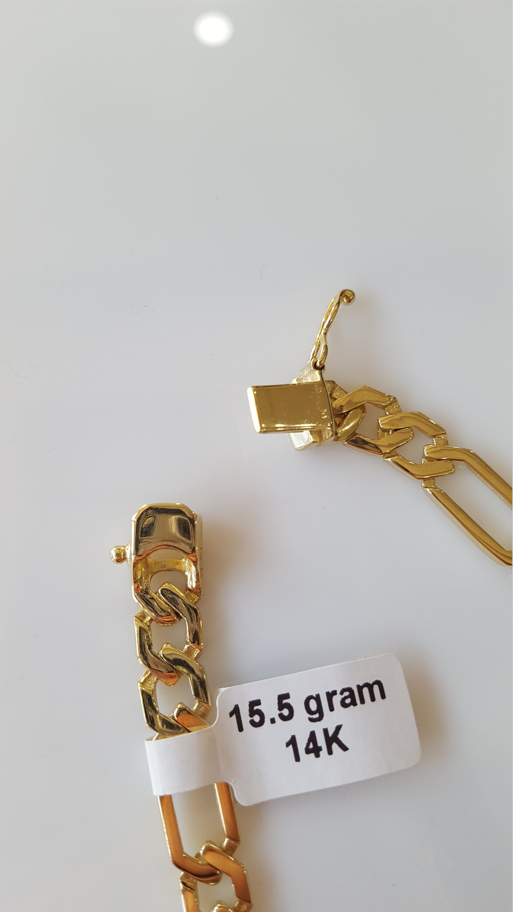 Figaro Bracelet 14K