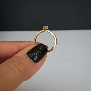 Very Simple and Beautiful Ring, Minimalist Gold Ring 14K, Multicolor Stone Zircon make to order, Birthstone Ring, Personalized Gift