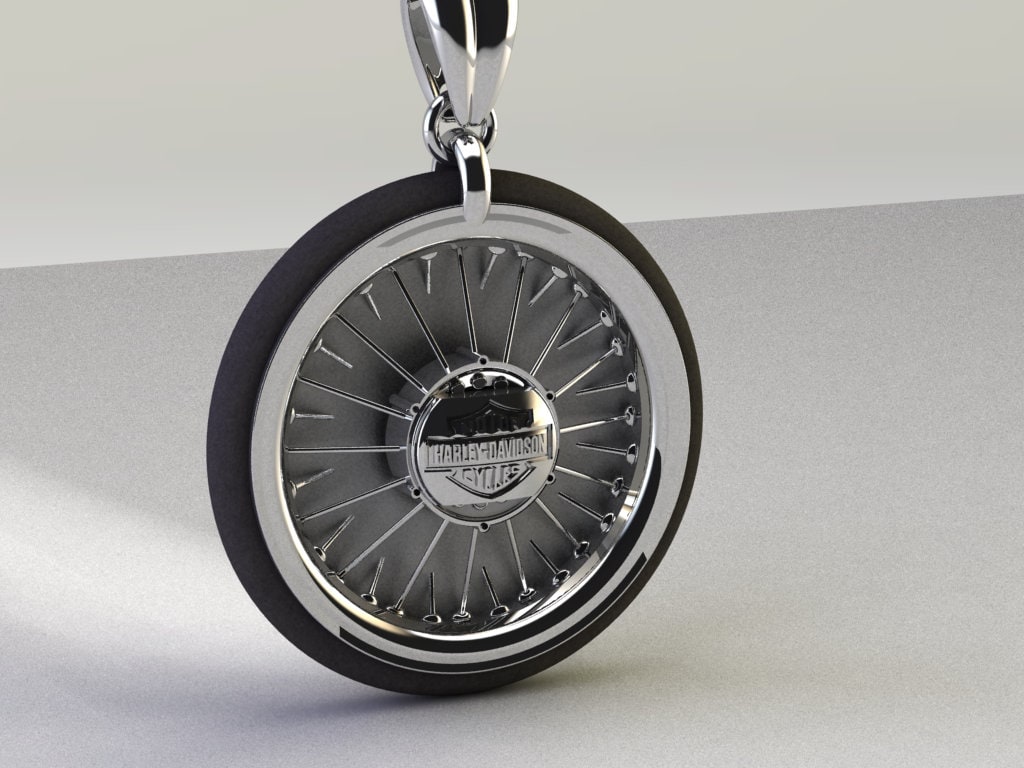 Silver Solid 925 Motorcycle Wheel Jewelry Silver 925 Can Be Etsy