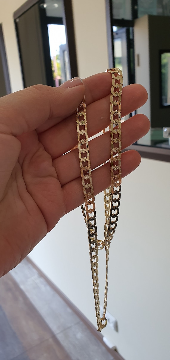 40 Gram Solid Gold Chain Handmade Made to Order Etsy