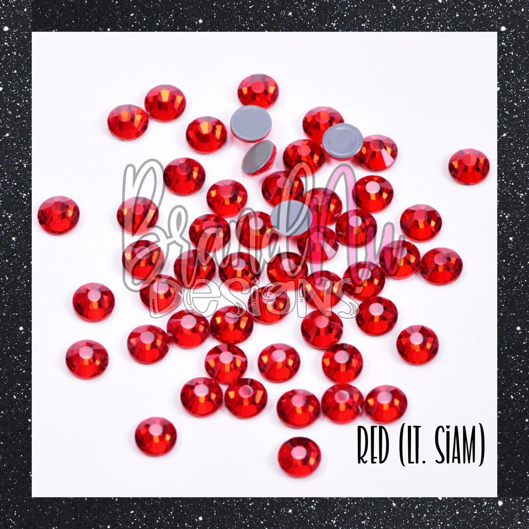 Red Rhinestone Red Hotfix Rhinestones: Siam Glass, High Quality (select Size) - Etsy
