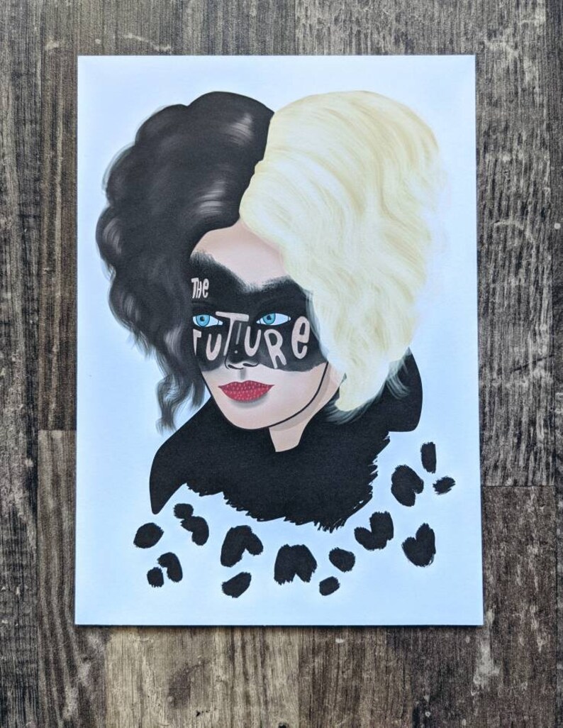 Cruella Deville Disney The Future Print | Etsy