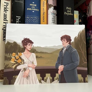 Elizabeth Bennet and Mr. Darcy Art Print 5x7in