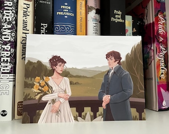 Elizabeth Bennet and Mr. Darcy Art Print 5x7in