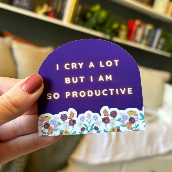 I Cry A Lot But I Am So Productive! -- I Can Do It With A Broken Heart -- Taylor Swift Sticker -- TTPD -- The Tortured Poets Department