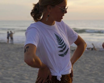 Camiseta botánica de helechos: regalo para amantes de la naturaleza, ropa cottagecore