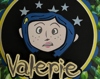 Coraline inspired Caketopper, Coraline
