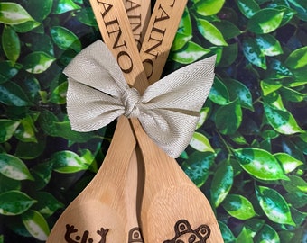 Taino, PuertoRican taino Symbols, Bamboo utensils sets.