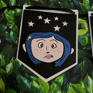 Coraline inspired Birthday Banner.