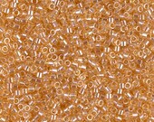 DB0099 Miyuki Delica Beads 11 0 Transparent Light Topaz Luster 7.6 grams diy beads