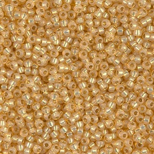 11-578, Miyuki 22g Silver Lined Light Amber Alabaster 11-578, Miyuki 22g Silver Lined Light Amber Alabaster