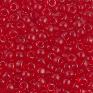 Seed Bead 6-140D Miyuki Seed Beads 6/0 Transparent Dark Red Orange 20 grams Diy Beads