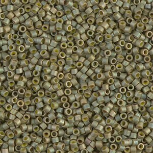 DB0372 Matte Opaque Light Olive Luster 11/0 Miyuki Delica Bead 7.6 grams diy Beads