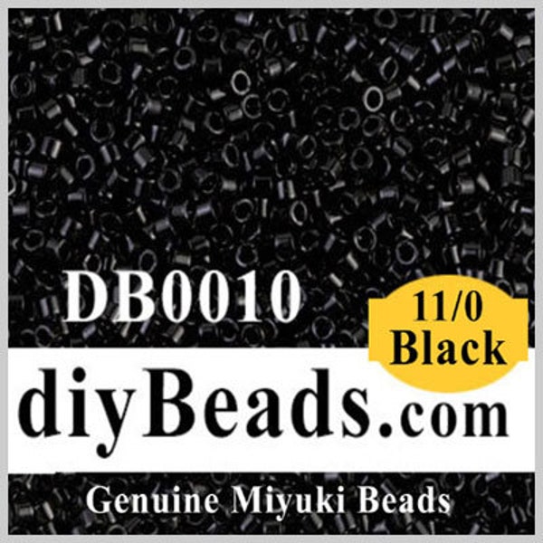 DB0010 Black 11/0 Miyuki Delica Bead 7.6 grams Diy Beads