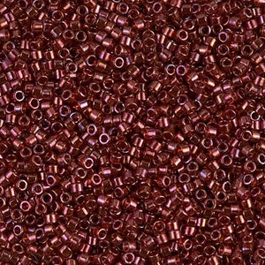 Delica Beads DB0116 Miyuki Delica Beads 11/0 Wine Gold Luster 7.6 grams ( Approx 1520 Beads ) Diy Beads Store