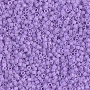 DB2138 Miyuki Delica Beads Size 11/0 Duracoat Dyed Opaque Columbine Sold 7.6 grams