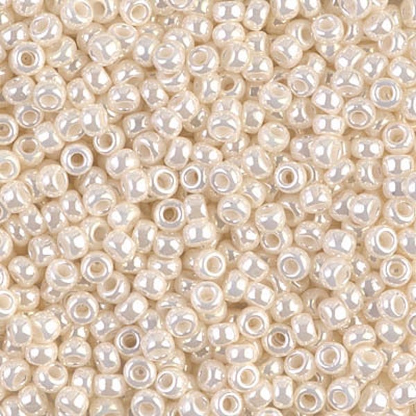 Seed Bead 8-592 Miyuki Seed Beads 8/0 Antique Ivory Pearl Ceylon 10 grams Diy Beads