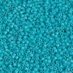 Delica Bead DB2130 Miyuki Delica Beads 11/0 Duracoat Dyed Opaque Underwater Blue 7.6 grams ( Approx 1520 Beads ) Diy Beads Store