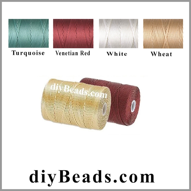 C-Lon Nylon Beading Thread ( CLC ) Industry Size TEX 210 - Approx 92 yards per Bobbin 36+ colors diyBeads