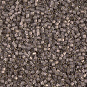 Delica Seed Beads DB2184 Miyuki Delica Beads 11/0 Duracoat Semi Frosted Silver Lined Dyed Bramble 7.6 grams ( Approx 1520 Beads ) Diy Beads