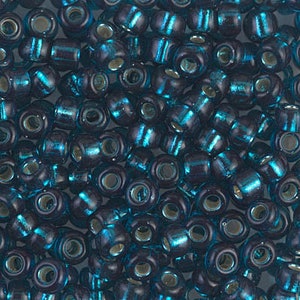 6-1425, Miyuki 20g Silver Lined Blue Zircon 6-1425, Miyuki 20g Silver Lined Blue Zircon