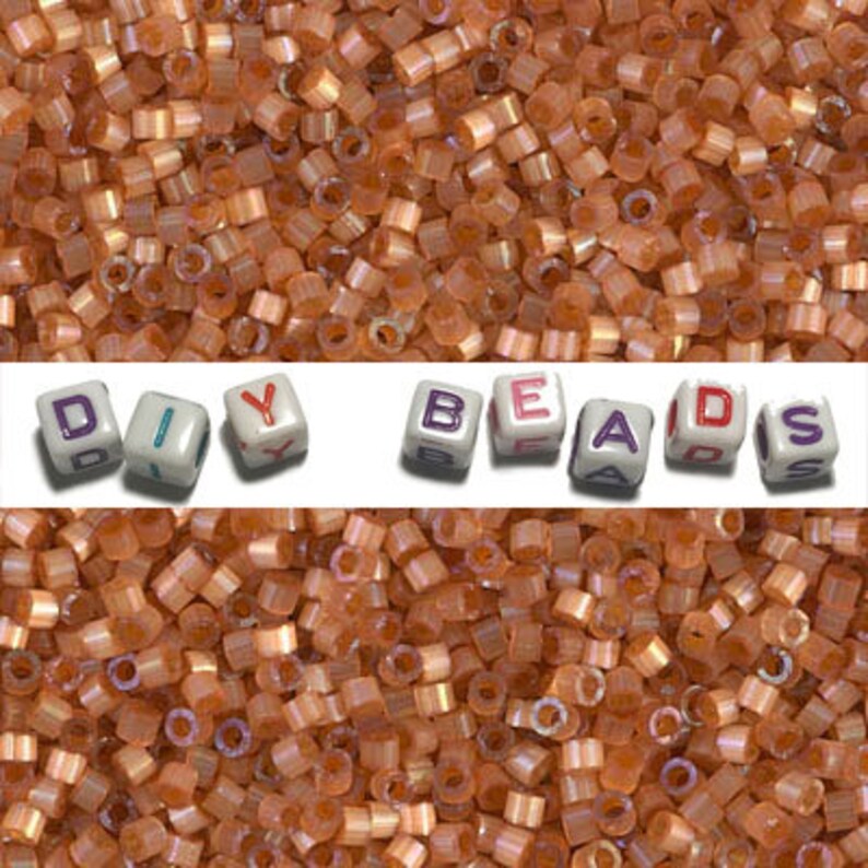 Delica Bead DB1804 Miyuki Delica Beads 110 Dyed Topaz Silk Satin 7.6 grams diy beads