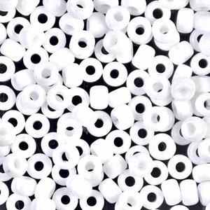 Seed Bead 6-402 - Miyuki Seed Beads 6/0 White 20 grams - Diy Beads