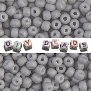 Seed Beads 6-1240 Miyuki Seed Beads 6/0 Matte Opaque Gray 20 grams diy beads