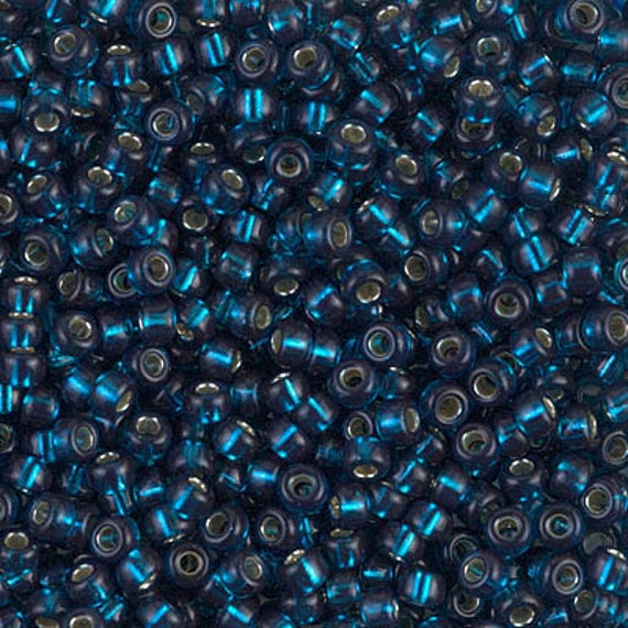 8-1425, Miyuki 22g Silver Lined Blue Zircon 8-1425, Miyuki 22g Silver Lined Blue Zircon