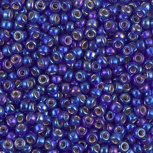 Seed Bead 8-1020 Miyuki Seed Beads 8/0 Silver Lined Cobalt AB 10 grams diy beads