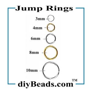 Jump Rings - Gold and Silver Plated Several sizes ( Gross pks ) 144 pcs - diyBeads.com