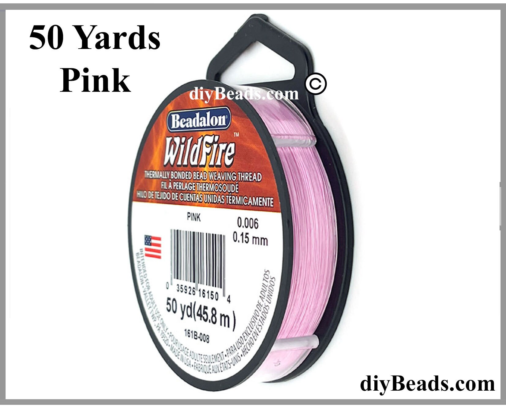 Beadalon Stainless Steel Bead Stringing Wire, Bright, 21 in / 0.53 mm