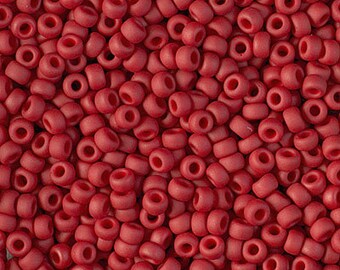 Seed Bead 8-2040 Miyuki Seed Beads 8/0 Matte Metallic Brick Red 10 grams diy beads